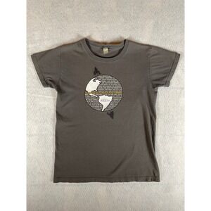 KEEN Organic Cotton Graphic T-Shirt Earth Globe Trees Mens Womens Size S